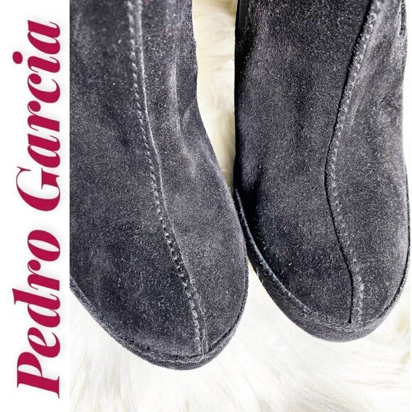 Pedro Garcia | Shoes | Pedro Garcia Nwd Salinda Chelsea Lug  PEDRO GARCIA SUEDE LEATHER‎ PLATFORM CHELSEA BOOTIE STILETTO BLACK, Size 40